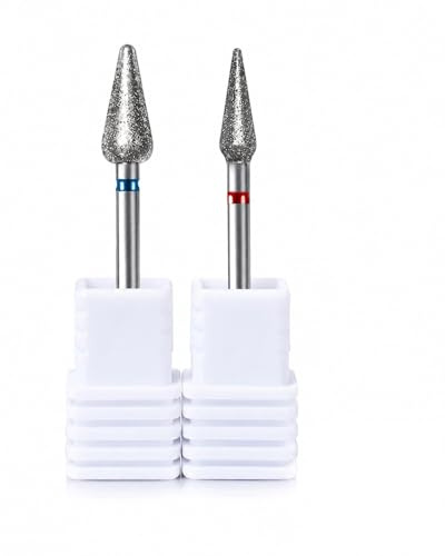 UEAVOID Fresas para Torno de Uñas - Set de 2 Brocas Profesionales de Carburo para Manicura Rusa, Retiro de Gel y Acrílico, y Eliminación Precisa de Cutículas.