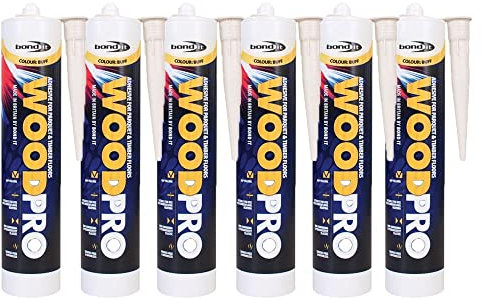 6 x Bond it Wood Pro High Strength Adhesive Glue for parquet and Timber Floors