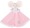Doudou en Tissu Meiya la Souris Blanc / Rose 27 cm