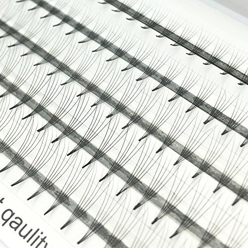 EMEDA Volume Eyelashes Extensions Russian Cluster Individual Eyelashes Premade Volume Fans Professional Volume C Curl Lash Extensions for Beauty 5D Pre made Volume Fans(VLash-0005)