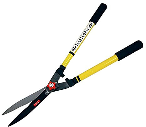 Dapetz ® Garden Shears Hedge Scissors 600mm High Carbon Steel Sharp Blades, Extendable Clippers Scissors, Long Handle For Gardening Grass Lawn Pruning Hedges Shrubs Trimming 24