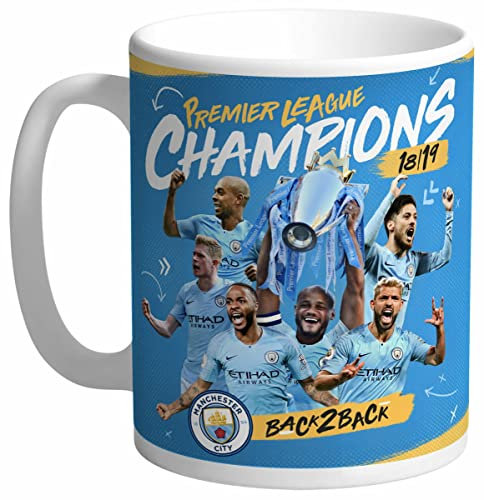 Manchester City Personalised FC Back 2 Back Champions Mug