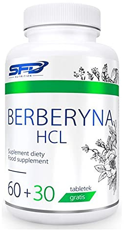SFD Nutrition Berberin HCL | 90 Tabletten je Packung | 500mg hochdosiert | Indischer Berberitzenextrakt Berberis aristata| Nahrungsergänzungsmittel