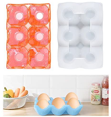 Rolin Roly Silikonform Ei Organizer Halter Form Küchenei Eieraufbewahrung Epoxidform Silikonform Eier für DIY Handwerk Küche Camping Picknick