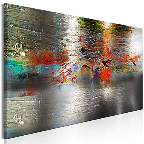 murando Acrylglasbild Abstrakt 120x40cm 1 Teilig Wandbild auf Acryl Glasbilder Kunstdruck Moderne Acrylglas Platte Wanddekoration Geschenke Heimdekoration Glasbild Textur bunt wie gemalt a-A-0741-k-a