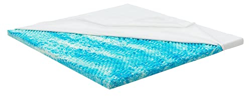 Juskys Topper 160x200 cm aus Memoryschaum, 7-Zonen orthopädisch & atmungsaktiv, 7cm Höhe, H2 - H3, Bezug waschbar Matratzentopper Matratzenauflage White