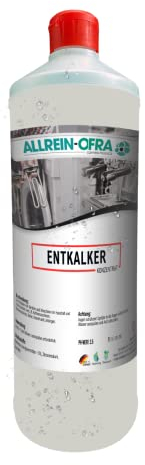 Allrein Entkalker von der schnellen und effektiven Wirkung können Geräte aus der Industrie sowie im Haushalt, wie Kaffeemaschinen, Kaffeevollautomaten, Pad-Maschinen, Wasserkocher uvm.Profitieren