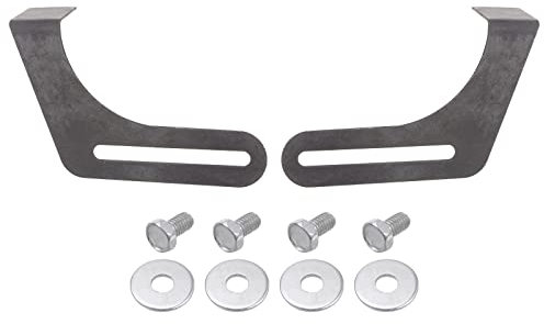 sourcing map 2pcs Bench Grinder Tool Rest 7.87 Carbon Steel Bracket Tool Part Set with Screw for Bench Grinder Polisher, Black