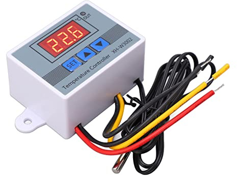 Digitaler Temperaturregler -50-110℃ Thermostat Heizung Kühlschalter mit Wasserdichter Sonde (24V)