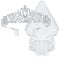 Brautschleier Ivory - Spitze Hochzeitsschleier Kurz Weiß für Bräute, Bachelorette Schleier für Frauen, Kopfschmuck Mit Kamm für Hochzeit Party