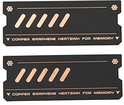 Tosuny Memory RAM Cooler, Graphene Memory Cooling Heatsink, DDR Memory RAM Cooling Vest Fin Radiation, Copper Heat Sink for DDR4 DDR5 Laptop Memory