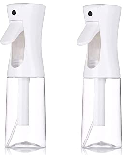 Anicy 2 Stück Sprühflasche Haar - Spray Bottle für Hair, Friseur Sprühflaschen, Gepresster Feiner Nebel Sprühflasche 200ml für Friseursalons, Hautpflege, Bewässerung von Pflanzen etc (Transparent)