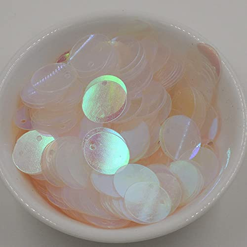 10 gr/los 12mm Pailletten Flache Runde Laser Pailletten PVC Pailletten Nähen Hochzeit Handwerk DIY Handgemachte Kleidungsstücke Zubehör-AB Kristall, 12mm