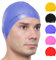 AqtivAqua Cuffia Piscina Uomo Cuffia Piscina Donna Cuffia Nuoto per Adulti e Bambino Bambina Professionale Cuffie in Silicone Impermeabile al 100% (Blu)