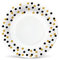 PAW - Assiette Jetable en Carton (18 cm) I Lot de 8 Assiettes Jetables I Idéale pour Barbecue, Anniversaire ou Fête I Assiette Jetable Anniversaire -Birthday Confetti (gold-black)