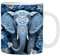 Oldmoom Elephant Tea Mug | 350ml Ceramic Coffee Cup - Large Capacity Ceramic Tea Mug Coffee Cup for Beer, Wine, Whiskey, Water, Soup