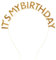 Giantree Geburtstag Krone Mädchen, Its my birthday Geburtstag Kopfschmuck Bling Strass Haarband Happy Birthday Zubehör für Frauen Feiern Geburtstag Party Abschlussball Dekorationen(Gold)