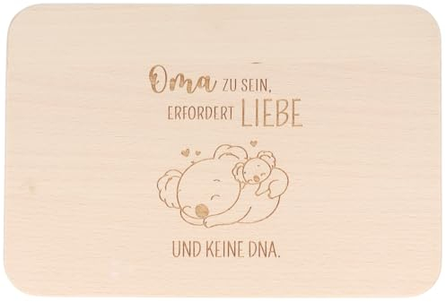 Spruchreif Planche en bois avec gravure - Planche à petit-déjeuner avec gravure - Planche à pain avec inscription - Planche à casse-croûte - Cadeau pour grand-mère - Cadeau pour belle-mère - Fête des