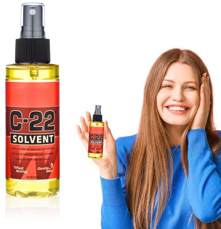 WaLKER TaPE C22 Solvent Spray Adhesive Remover, Tape in Hair Extension Remover Solution for Womens Wigs, Tape In Hair Extensions, Wigs & Accessories, Fast & Gentle on Skin Lace Glue Remover Spray, 4oz