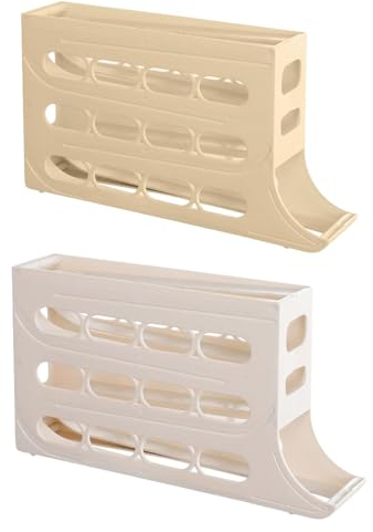 Generic Eierhalter Kühlschrank, 4 Etagen Für 30 Eier Rollender Eier Aufbewahrung Kühlschrank Eierleisten Automatisch Eier Organizer, Eierspender Kühlschrank, MKFGM05RG7D7DBLDK
