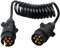 AOHEWEI Cavo di prolunga per rimorchio a 7 Pin Cavo per rimorchio da 2,5 m a 7 Pin con Spina per rimorchio a Spina 12 V per Camion rimorchio, Barca, roulotte