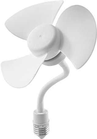 galeyyu Ventilatore portatile vite E27, ventilatore da soffitto E27 - Ventilatori da soffitto potenti con presa vite basso rumore | Rotazione 360 gradi, ventola compatta e piccola, facile