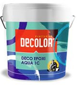 PINTURAS DECOLOR Peinture Résine Époxy Monocomposante à Base d'Eau pour Sols, 4 L, 16-20 m², Haute Résistance
