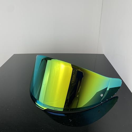 Helmvisier, Z8 Shield Visier Ersatz for SHOEI RF1400 NXR2 CWR-F2 Gesichtsschutz UV-Schutz visera Ca-SCO Moto(Revo Deep Gold-Day use only)