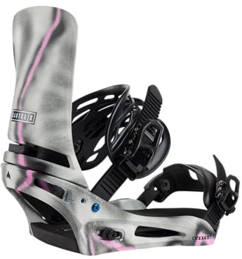 Burton Cartel X Re:Flex - Fijaciones de snowboard para hombre, gris/rosa, M