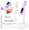 SAVILAND Handheld U V Light for Gel Nails: 10S Flash Cure Mini Nail Light with Stand Portable LED Nail Lamp Nail Dryer Cordless Rechargeable Lamp Home DIY Manicure Purple