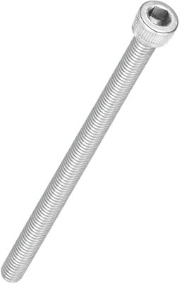 Kozelo 10Pcs Vis à Tête Cylindrique à Six Pans Creux - [M6-1 x 100mm] Acier Inoxydable 304 Entièrement Fileté à Entraînement Hexagonal pour Moteur Électrique, Argent