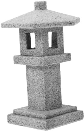 CAXUSD Simulation Pavilion Dekoration Für Garten Miniatur Pagode Ornament Für Bonsai Und Landschaftsgestaltung Stilvoller Stein Pavillon Für Kleine Gärten Für Garten Und Hausdeko