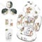 Sweetwavet Infant Insert Compatible with 4moms Mamaroo Swing and Infant Carseat, Including 3 Replacement Toys, Reversible Newborn Insert for Baby Swing, Stroller, Bouncer, Soft Fabric - Animals