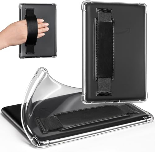 CoBak Klar Hülle für 7 Zoll 2024 e-Reader- Leichte Kratzfeste Weich Durchsichtige - Nicht mit für KoBo Reader kompatibel- Durchsichtige Leichte Kratzfeste Weich, Schwarz