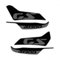 XWDPDNHHD Felgenaufkleber Motorrad-Handschutz-Aufkleber-Set Für B&mw R1300 GS R1300gs R 1300 GS Triple Black 2024 Handschutz-Schildaufkleber(Farbe 2)