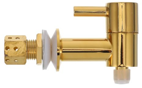 NAMOARLY Kupfer Kühlerhahn Ersatz 16Mm Zylindrischer Stil Getränkespender Auslauf Verstopfungssicher Für Camping Poolparty Familienfeier