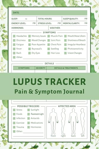 Lupus Tracker: Lupus Symptom Journal to Help You Document and Identify Symptoms, Pain Levels, Triggers, Medications, and More | Empowering You to Better Manage Your Lupus Symptoms