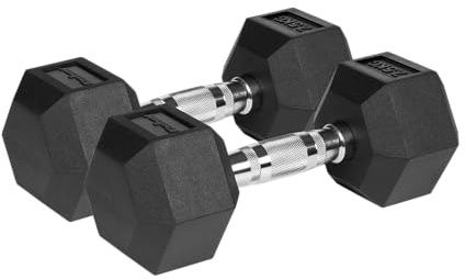 Rebel Electro Hanteln Gusseisen Gummierte Hexagonal HEX 2x7.5kg RBA-2325-07.5