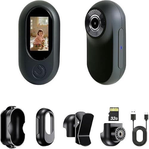 Frelisty Bodycam für Motorrad, Fahrrad, Outdoor(Schwarz)