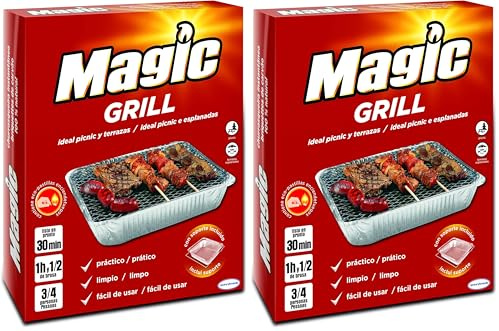 Magic Grill Barbacoa desechable (Paquete de 2)