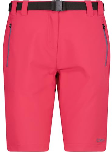 CMP Damen Bermuda Shorts mit Dry Function aus 4-Wege-Stretch leicht, elastisch & atmungsaktiv mit Dry Function. 4-Wege-Stretch, Verstellbarer Gürtel & praktische Taschen. Gr. 40 = M