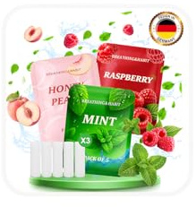 15 Cartucce Filtro Al Gusto di Multi-gusto(Menta, pesca, lampone) Ricambi Adatti Per lo Strumento Portatile Ausiliario S3.0 Per Smettere di Fumare,che Offrono un'Esperienza Respiratoria Fresca