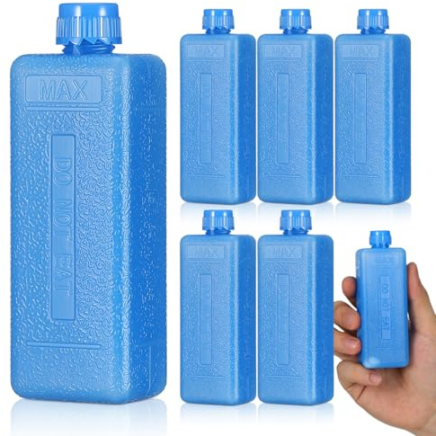 SEWACC 8pcs Ice Packs for Air Conditioner, Reusable Freezer Blocks for Cooler Bag And Air Cooling Fan - Food Packs for Camping, Picnics, Travel, And Outdoor Use