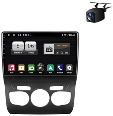 Carplay Display für Cristaux C4 2 B7 2013-2016 Touch Display mit Navi, Bluetooth, GPS, WiFi, Am/Fm/RDS, Airplay, Super Link, GPS Navigation, 8 Kern 8G+256G
