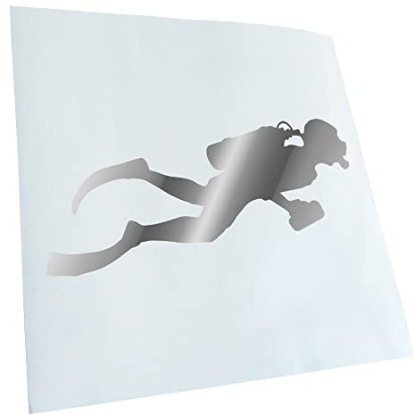 Kiwistar Autoaufkleber - Taucher Schnorcheln Aufkleber für Auto, Laptop, Fahrrad, LKW, Motorrad Mehrfarbig JDM Decal Racing