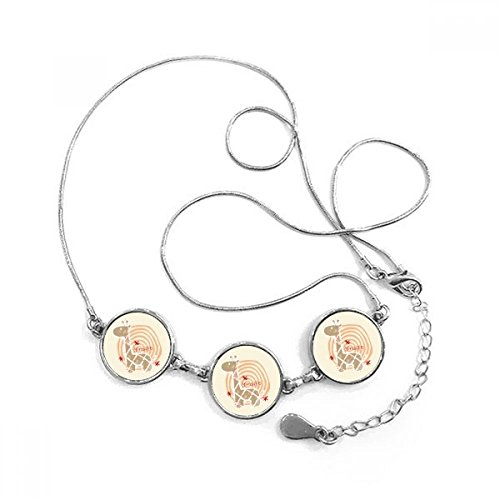 DIYthinker Giraffe Cartoon Ring Tier runde Form Halskette Schmuck mit Kette Dekoration Geschenk