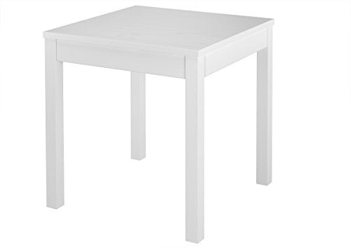 Tisch Kleiner Esstisch Massivholztisch Weiß Küchentisch Beine Glatt
