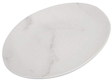 Carlisle 5310637 Ridge Melamine Salad Plate, 9, Marble