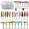 Fishing Lures Set Spinners Baits Spoons Lure Crankbaits Bass Trout Lures Hard Metal Baits 30pcs Colorful Fishing Lure for Bass Pike Trout Salmon Walleye Perch