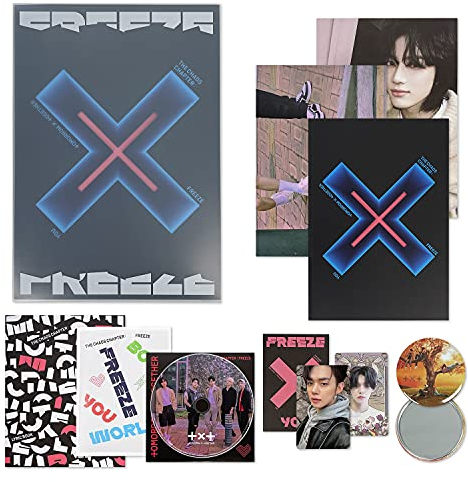 TXT The 2nd Album - THE CHAOS CHAPTER : FREEZE [ YOU ver. ] CD + Photobook + Sticker Pack + Lyric Book + Behind Book + Photocard + OS Photocard + Poster + Postcard